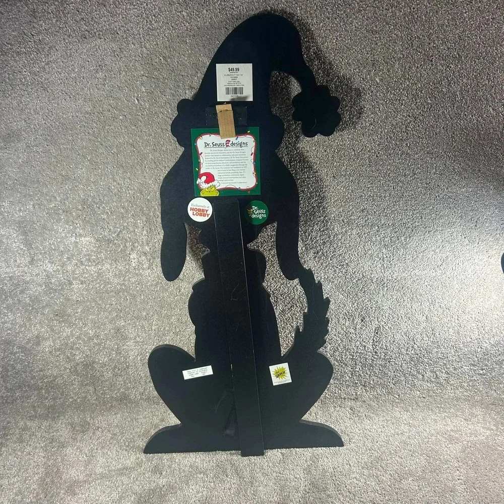 Dr. Seuss Designs Max the Dog Christmas Floor Decor Orange Large 28.5in Holiday